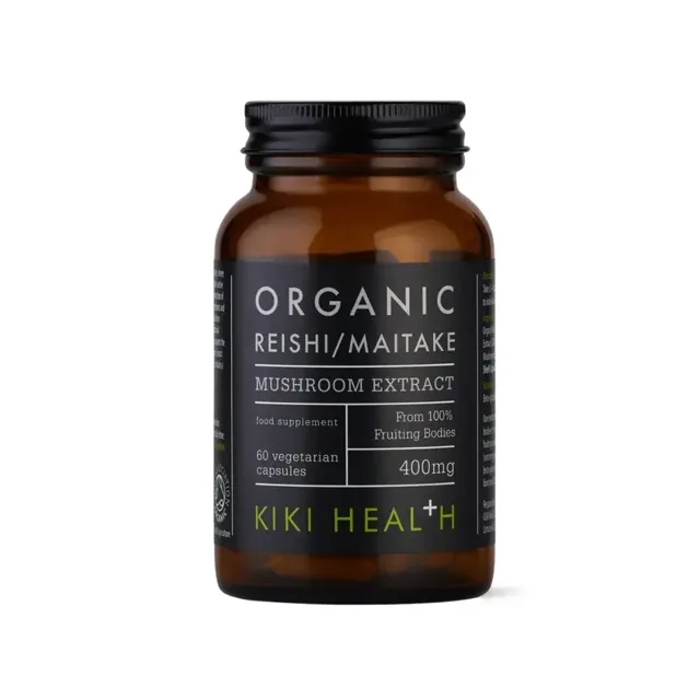 KIKI Health BIO Maitake &amp; Reishi komplex, 60 kapslí