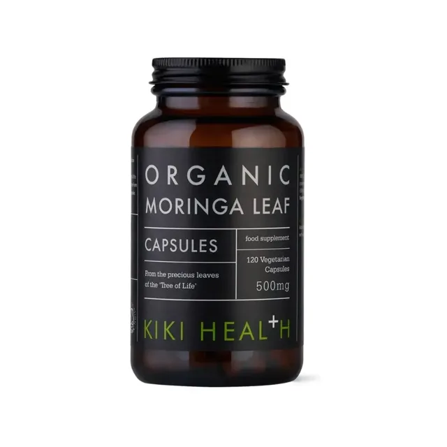 KIKI Health BIO Moringa – listy, 120 kapslí