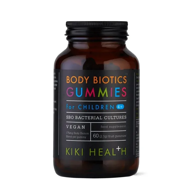 KIKI Health Body Biotics Gummies – Žvýkací probiotika pro děti, 60 ks