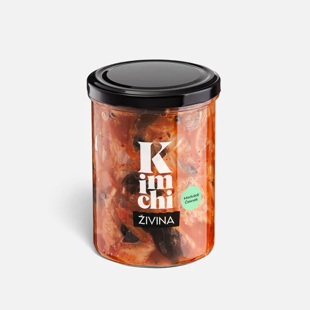 Kimchi medvědí česnek jemně pálivé 400 g  korejský fermentovaný salát