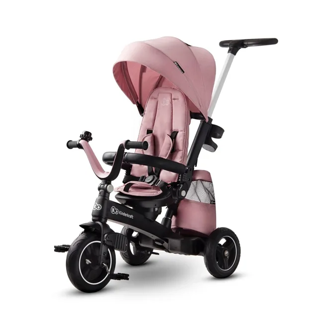 Kinderkraft select Tříkolka Easytwist Mauvelous Pink, Premium