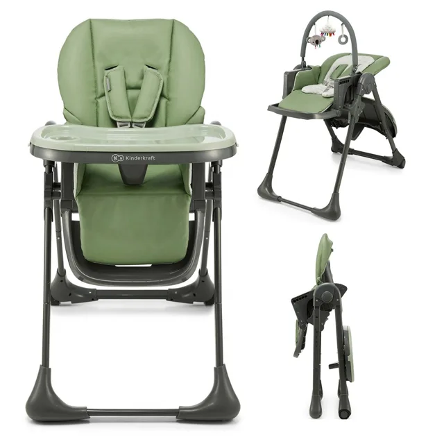 Kinderkraft Židlička jídelní Tummie green