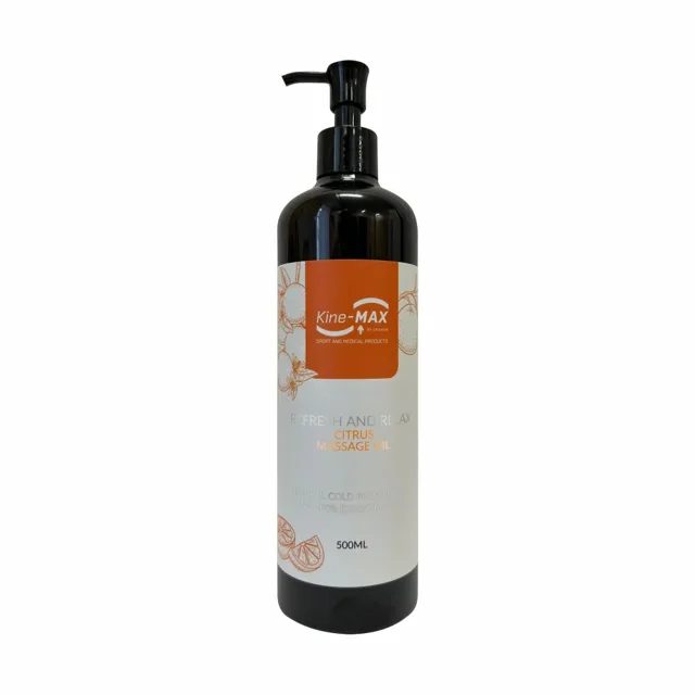 KineMAX REFRESH AND RELAX Citrus Massage Oil masážní olej 500 ml