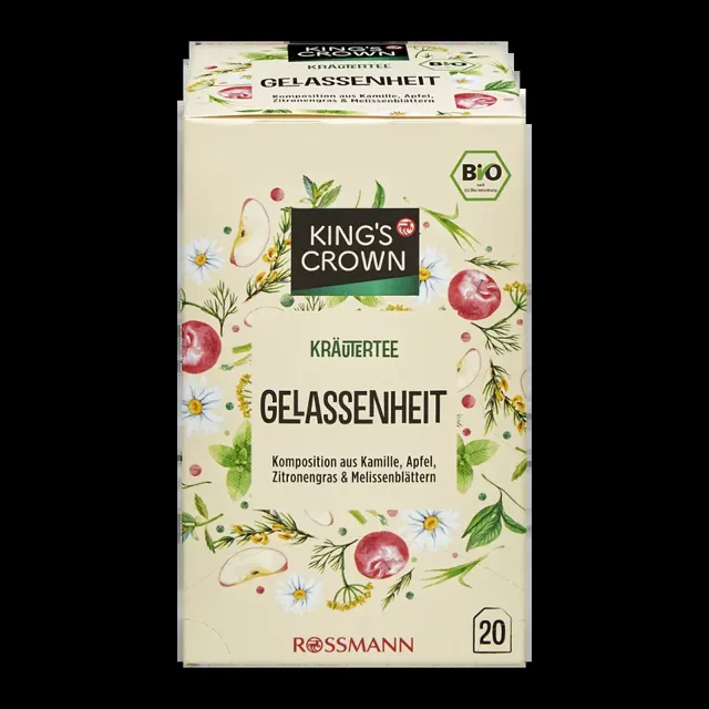 King's Crown Čaj s heřmánkem, jablkem a citronem 34 g