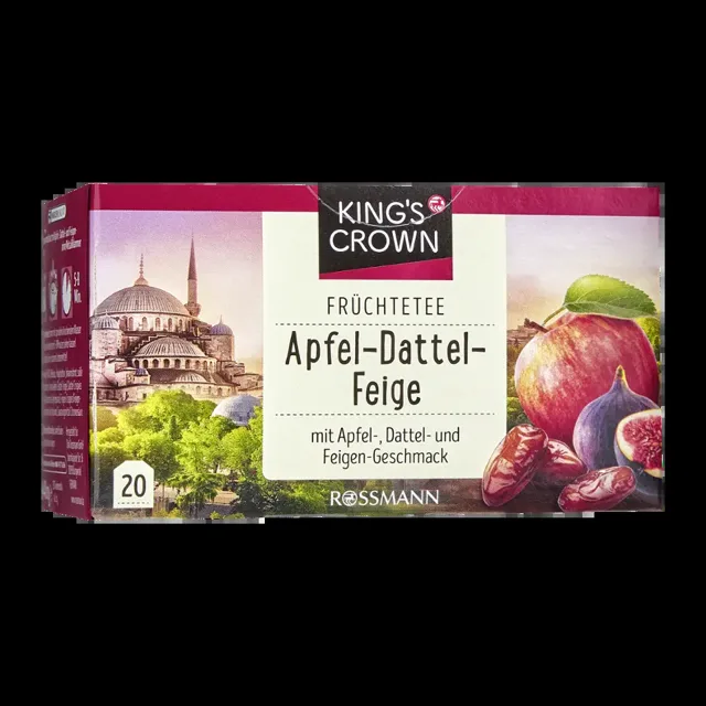 King's Crown Ovocný čaj jablko, datle a fíky  40 g