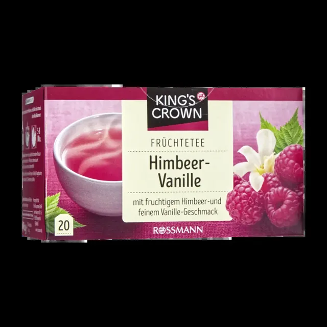 King's Crown Ovocný čaj vanilka a malina  60 g