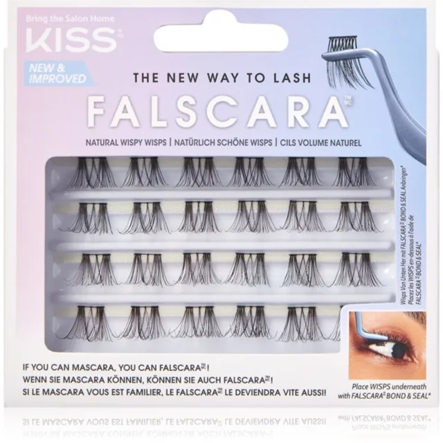 KISS Falscara Wisp trsové nalepovací řasy Natural Wispy Wisps 24 ks