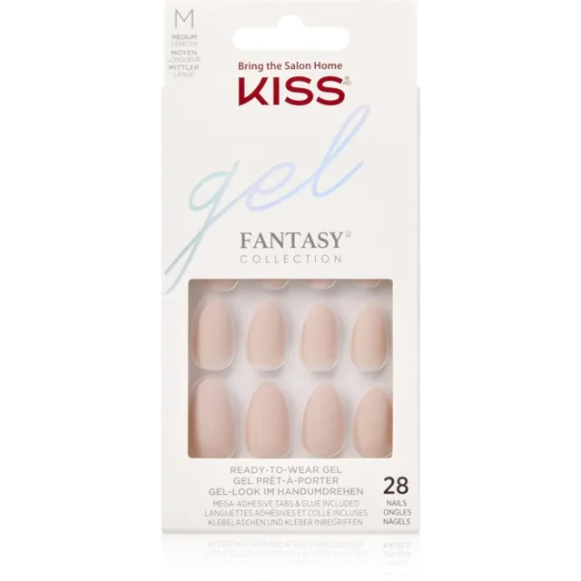 KISS Gel Fantasy Fantasy umělé nehty Wait n See 28 ks