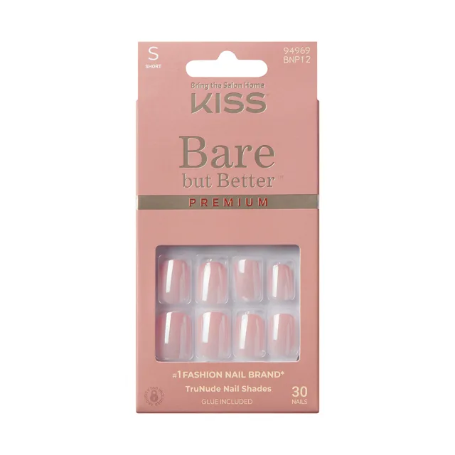 KISS Gelové nehty Bare-But-Better Premium 30 ks