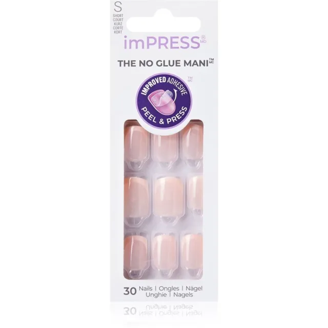 KISS imPRESS The No Glue Mani umělé nehty samolepicí Heroic 30 ks