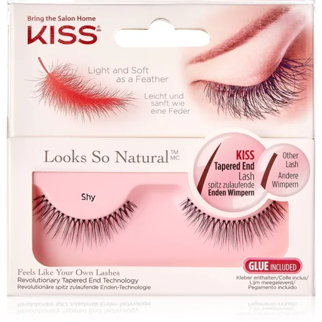KISS Look So Natural umělé řasy Shy 1 pár