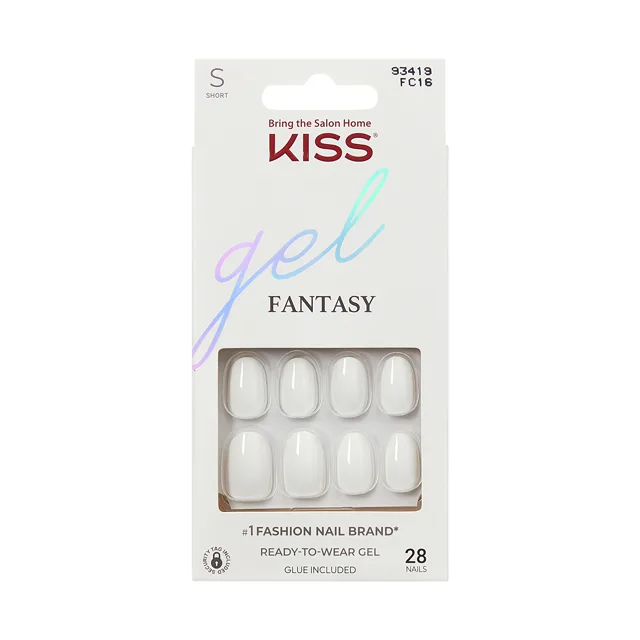 KISS Nalepovací nehty Gel Fantasy Nails - Happy Hands 28 ks