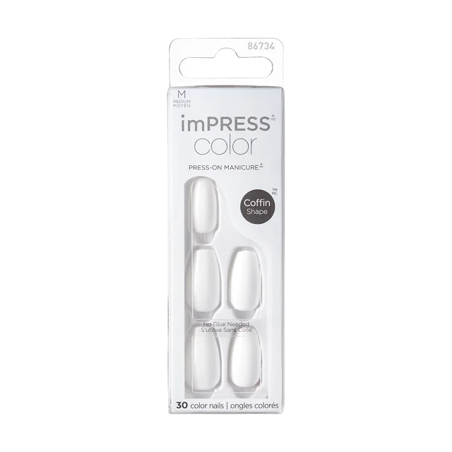 KISS Samolepicí nehty imPRESS Color MC Frosting 30 ks