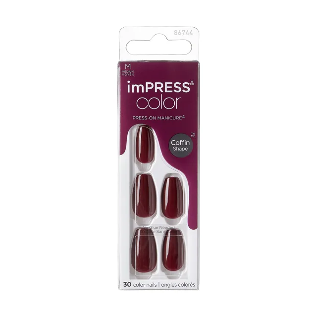 KISS Samolepicí nehty imPRESS Color MC Winery in NYC 30 ks