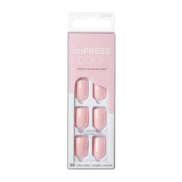KISS Samolepicí nehty imPRESS Color Pick Me Pink 30 ks