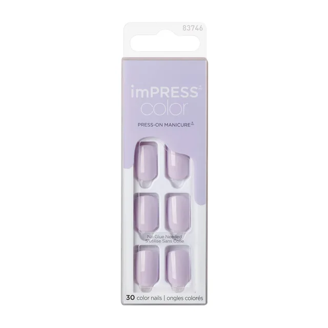 KISS Samolepicí nehty imPRESS Color Picture Purplect 30 ks