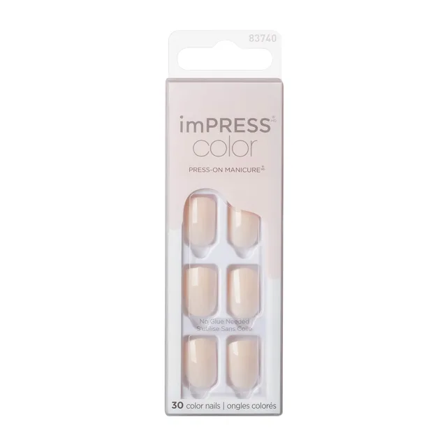 KISS Samolepicí nehty imPRESS Color Point Pink 30 ks