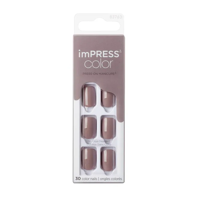 KISS Samolepicí nehty imPRESS Color Taupe Prize 30 ks