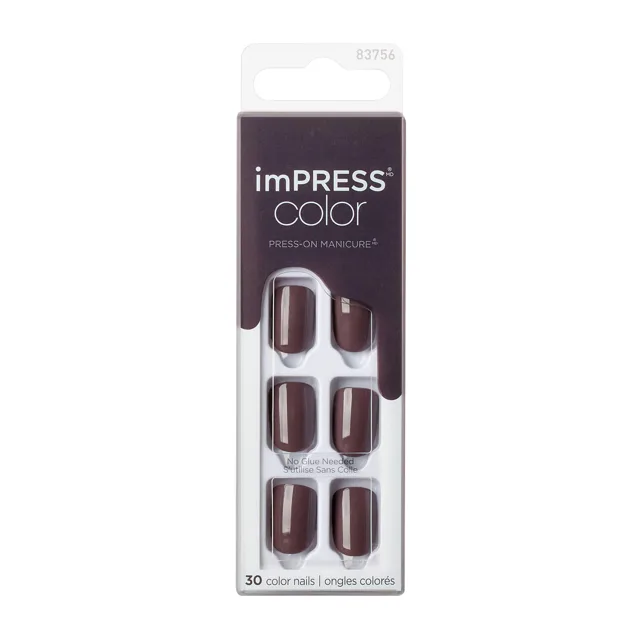 KISS Samolepicí nehty imPRESS Color Try Gray 30 ks