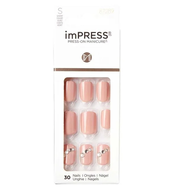 KISS Samolepicí nehty imPRESS Nails Crystal Blossom 30 ks