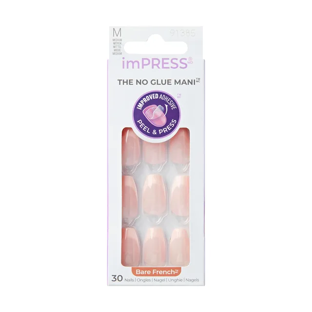 KISS Samolepicí nehty ImPRESS Nails - Genuine 30 ks