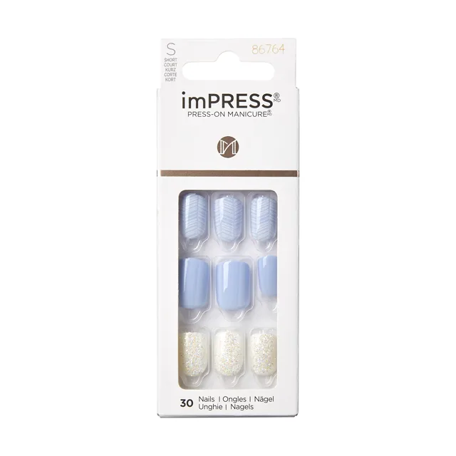 KISS Samolepicí nehty imPRESS Nails Lavender Whisper 30 ks
