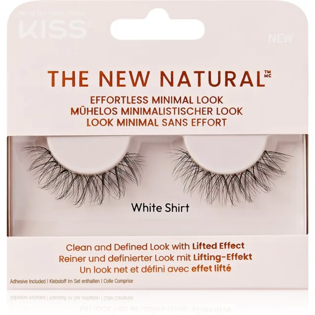 KISS The New Natural Effortless Minimal Look umělé řasy White Shirt 1 pár