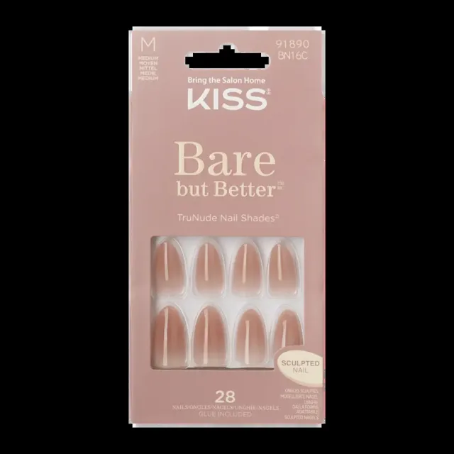 KISS Umělé nehty Bare-But-Better Fairest Nude