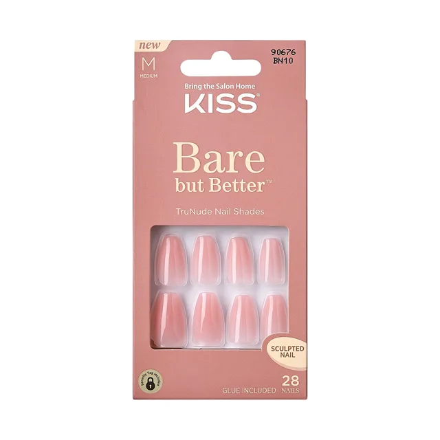 KISS Umělé nehty Bare-But-Better Nails - Bare Nude 28 ks