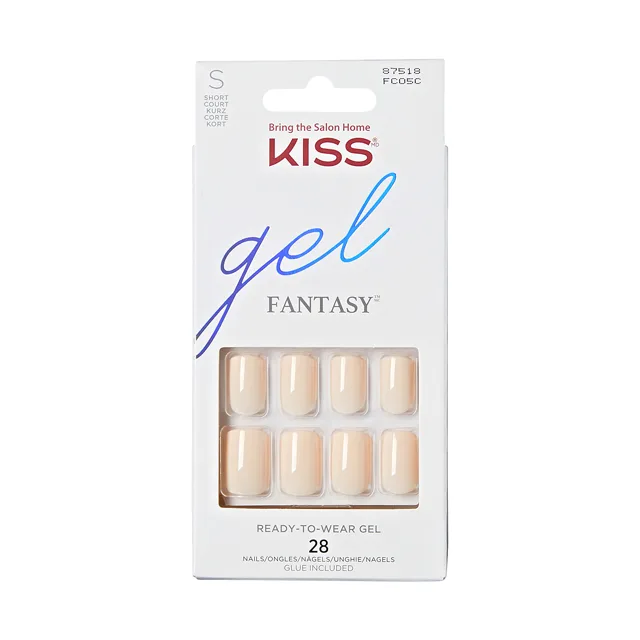 KISS Umělé nehty Gel Fantasy Nails - Creamy 28 ks