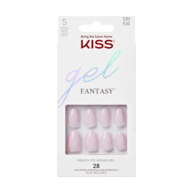 KISS Umělé nehty Gel Fantasy Nails - Pure Love 28 ks
