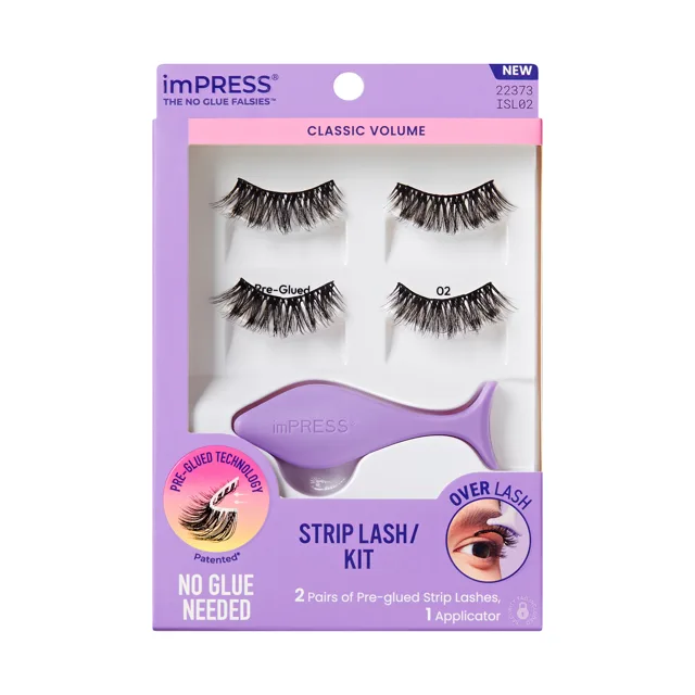KISS Umělé řasy imPRESS No Glue Strip Lash 02