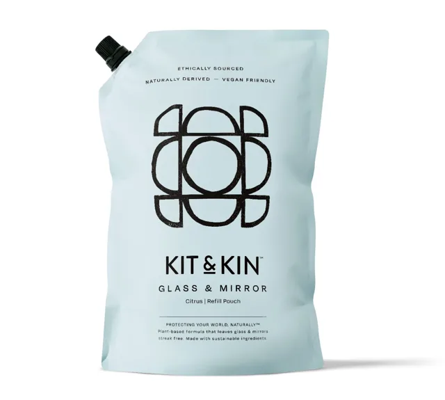 Kit & Kin Čistič na sklo a zrcadla Citrus náplň 1 l