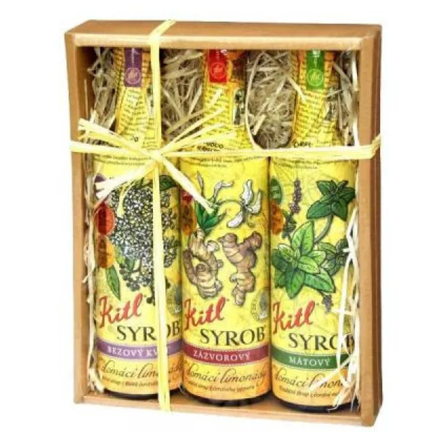 KITL Syrob Bez, zázvor a máta 3 x 500 ml DÁRKOVÉ BALENÍ