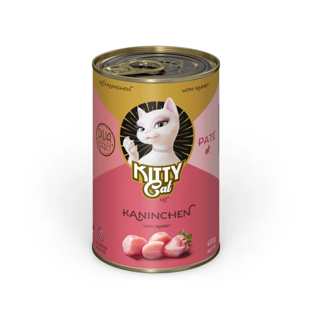 KITTY Cat Adult Pate 6 x 400 g - králík