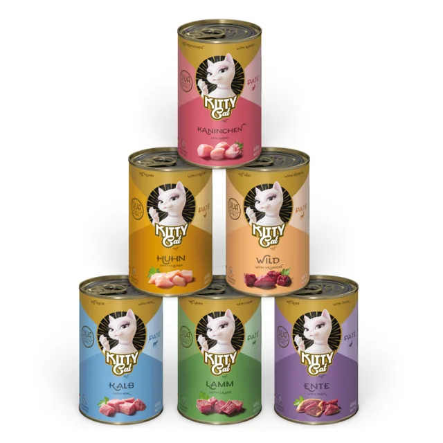 KITTY Cat Adult Pate 6 x 400 g - míchané balení I (6 druhů)