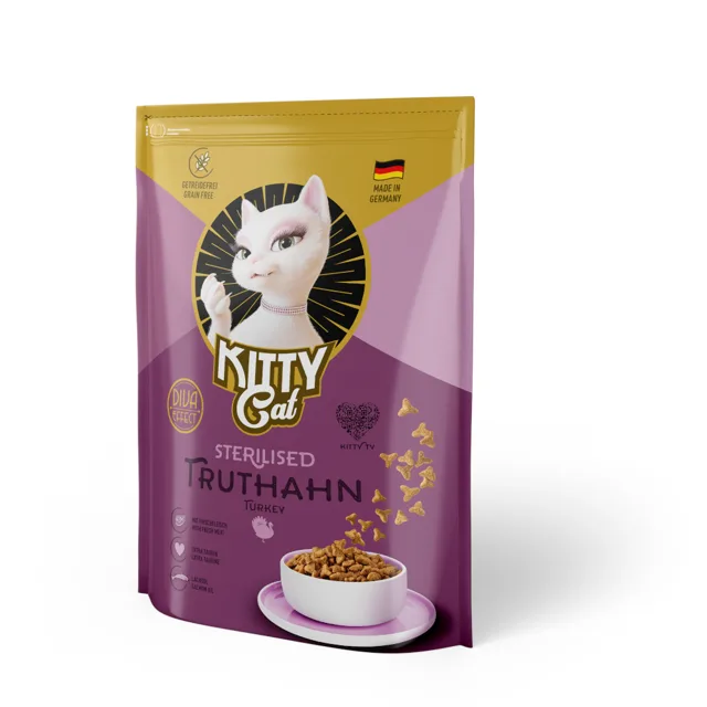 KITTY Cat Sterilised s krocaním - výhodné balení: 2 x 800 g