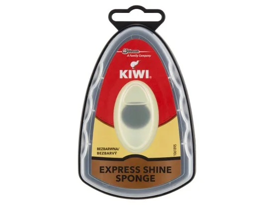 Kiwi Express Shine bezbarvý vosk a houbička 7ml
