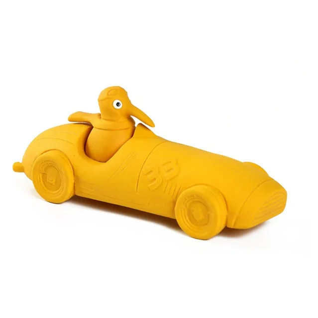 KIWI WALKER Hračka pes Cigar latex pískací oranžová 19 cm