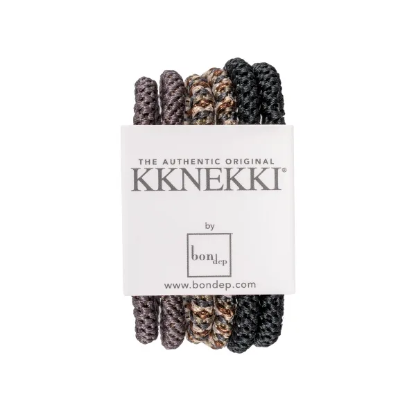 KKNEKKI Slim Bundle 4 set tenkých gumiček do vlasů 1 ks