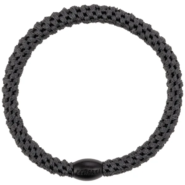 KKNEKKI Slim Charcoal tenká gumička do vlasů (antracitová) 1 ks