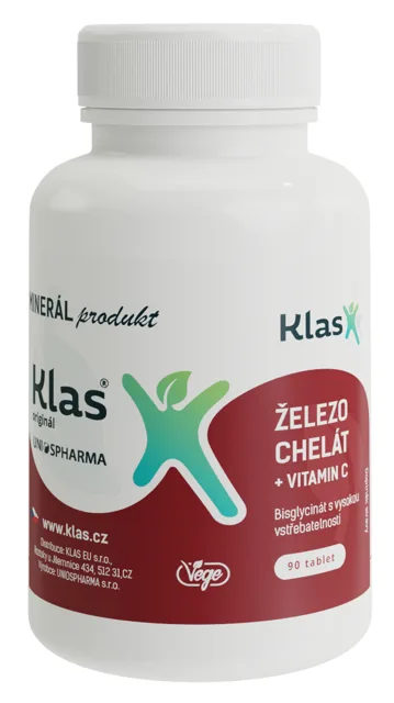 Klas Železo chelát 90 tablet
