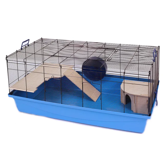 Klec pro hlodavce Skyline Barney - světle modrá: D 100 x Š 56 x V 46 cm