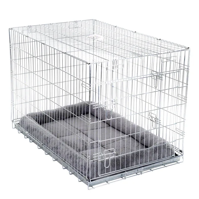Klec pro psy Double Door s polštářem - D 78 x Š 55 x V 61 cm