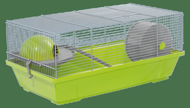 Klec Small Animals Erik šedo-zelená se šedou výbavou