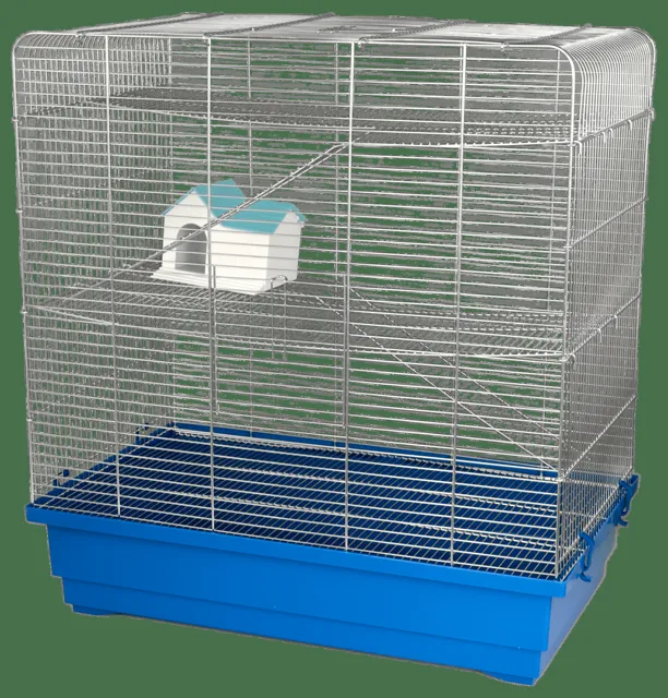 Klec Small Animals L Tom I pozink + modrá