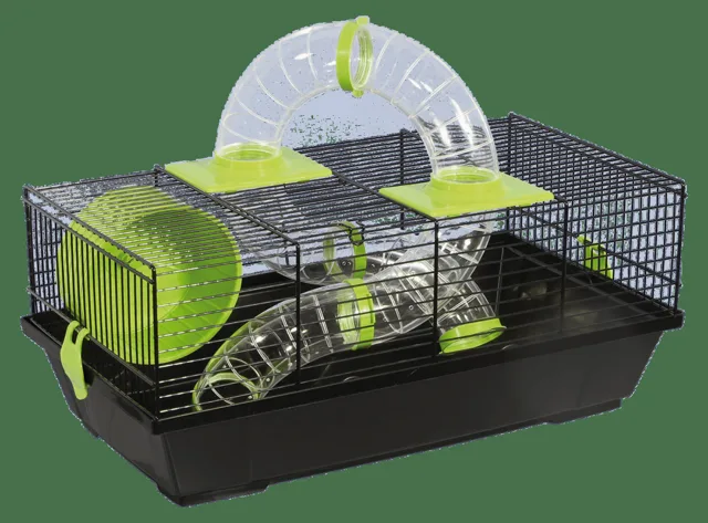 Klec Small Animals Libor černá se zelenou výbavou