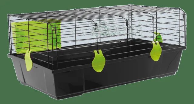 Klec Small Animals Matěj černá se zelenou výbavou