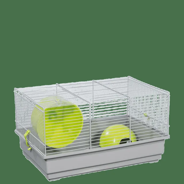 Klec Small Animals Richard šedá se zelenou výbavou