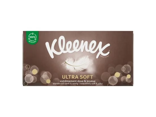 Kleenex Ultra Soft papírové kapesníky 3vrstvé 64 ks